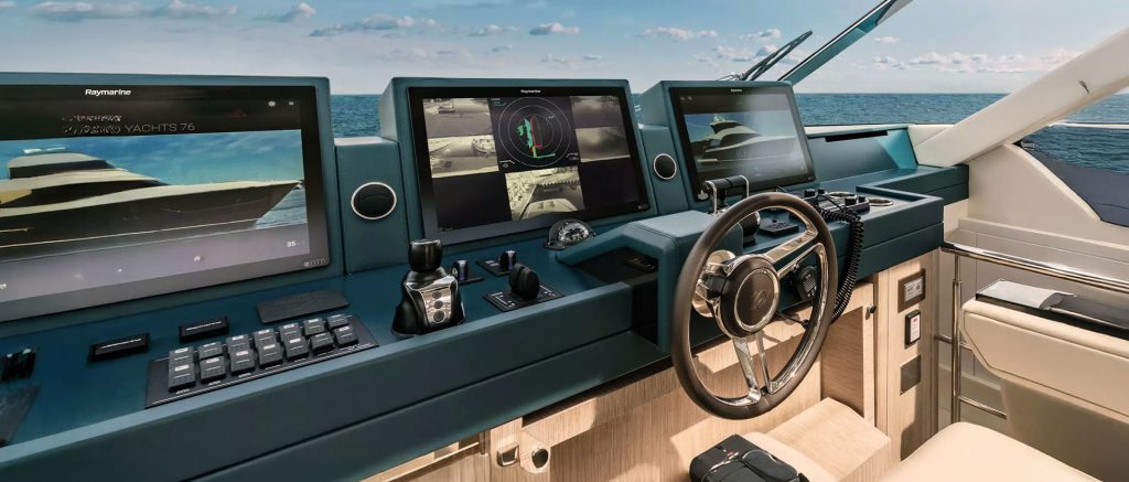 Typical captain cabin in a modern yacht
